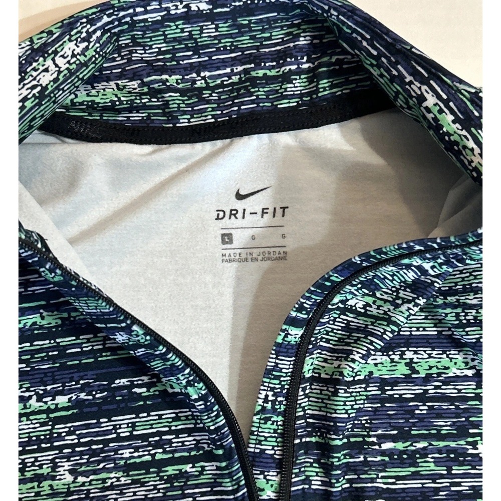 Women's Nike Pro Warm Subtle Print 1/2‎ Zip Pullover 849315-387 Large